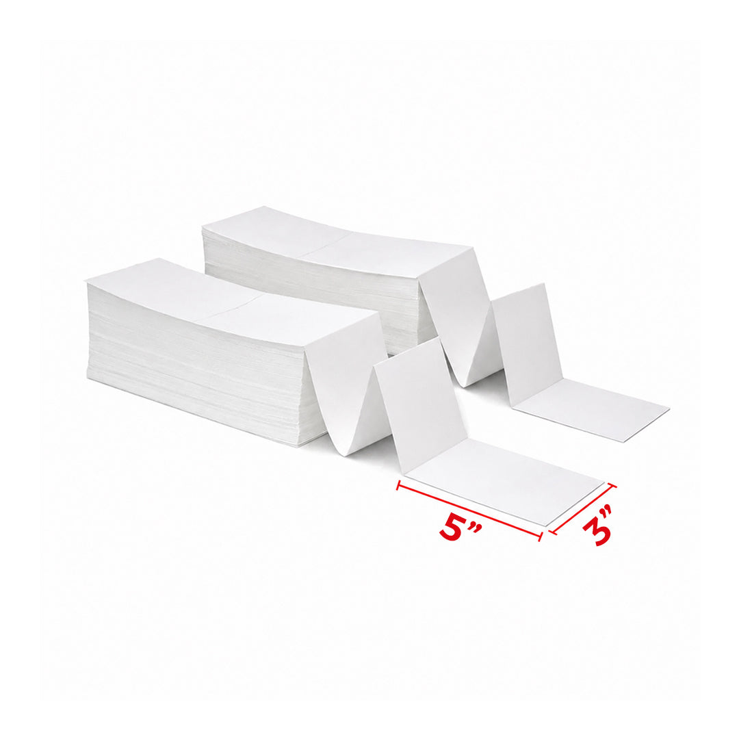 Direct Zigzag Thermal Label - (3X5 mm) | Barcode, Price & Inventory Labels for Retail & E-Commerce