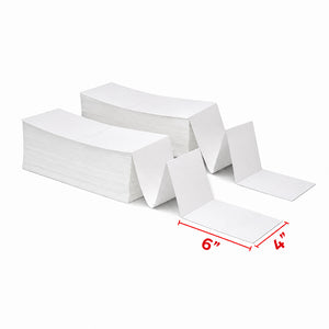 Direct Zigzag Thermal Label - 100x150 (4x6 mm) | Barcode, Price & Inventory Labels for Retail & E-Commerce