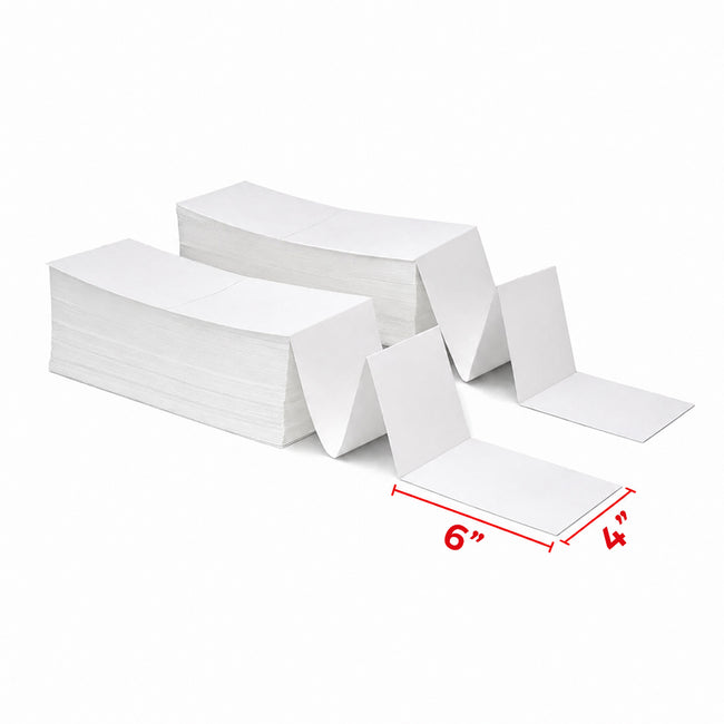 Direct Zigzag Thermal Label - 100x150 (4x6 mm) | Barcode, Price & Inventory Labels for Retail & E-Commerce