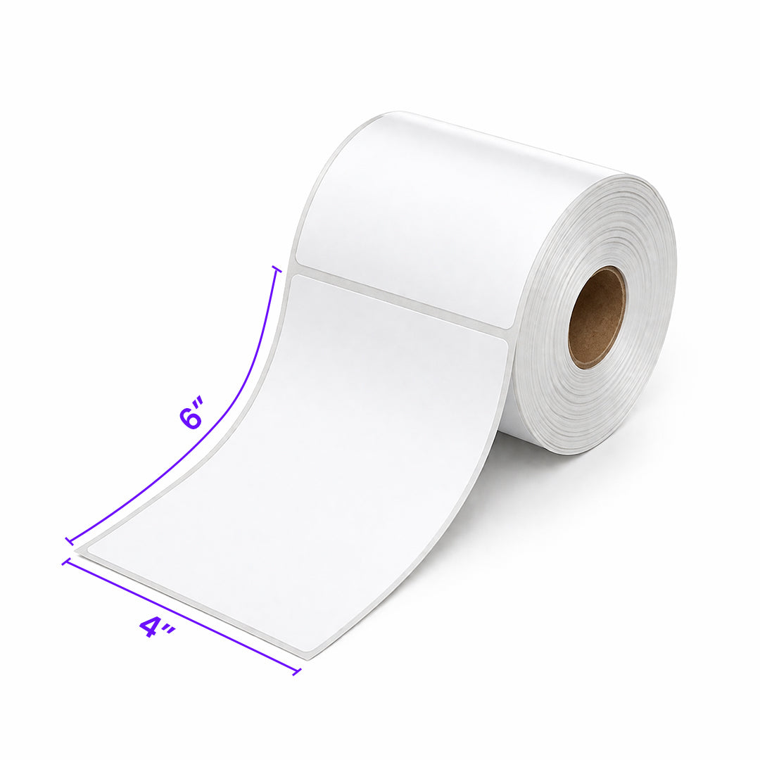 Direct Thermal Labels Rolls – 4×6 (100×150 mm) | Address & Shipping Labels for E-Commerce