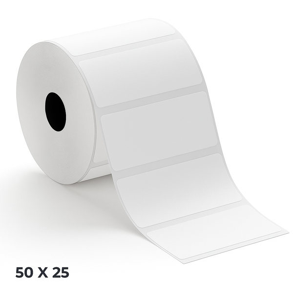 Direct Thermal Label Roll 50x25mm