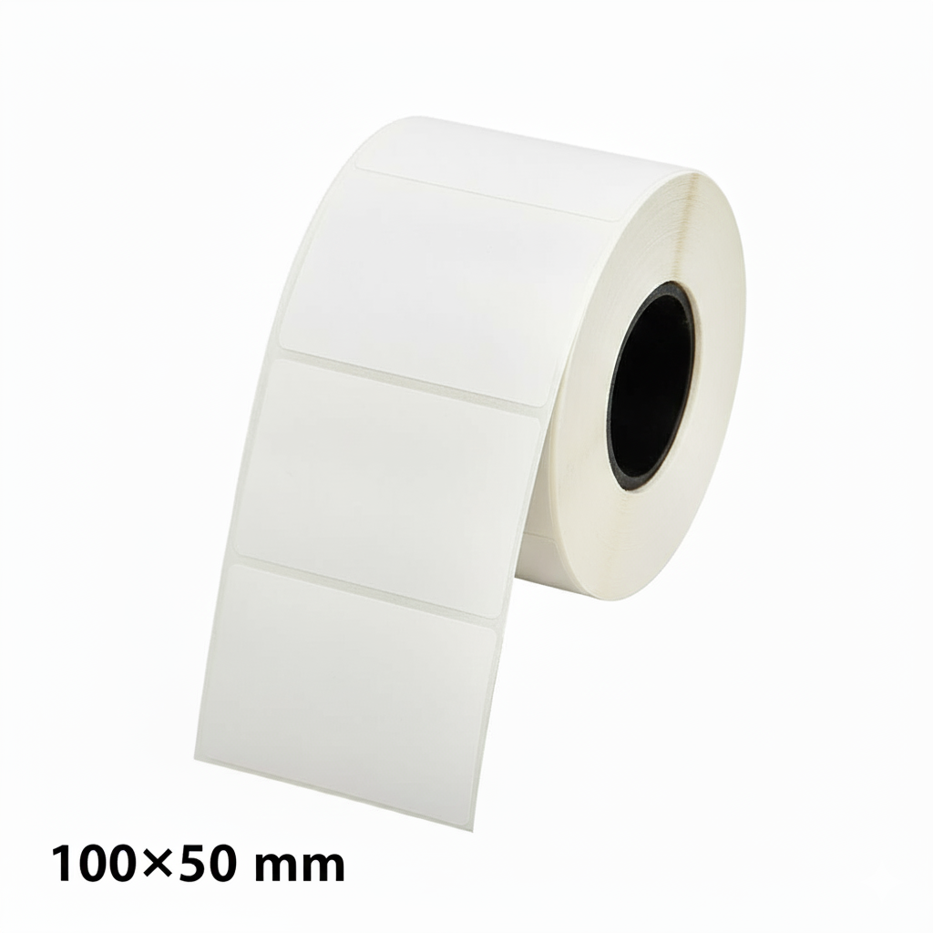 Direct Thermal Label Roll 100x50mm